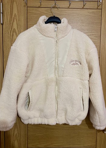 Beyaz Şişme Yumuşak Kumaşlı Kadın Ceket - Görsel 6