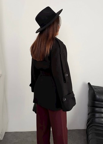 Kuşaklı Siyah Kaban - Görsel 5