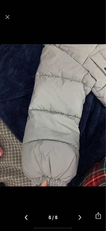 xs Beden gri Renk Pull&bear Mont