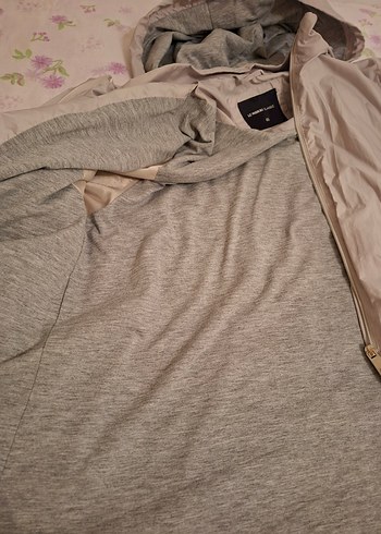 Gri Kapüşonlu Teknik ceket - Görsel 4