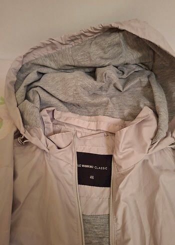 Gri Kapüşonlu Teknik ceket - Görsel 3