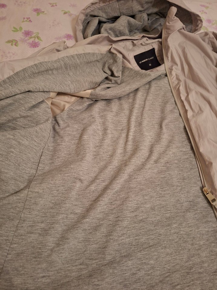 Gri Kapüşonlu Teknik ceket - Görsel 4