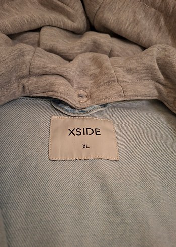 Kapüşonlu Mavi Denim Ceket - Görsel 4