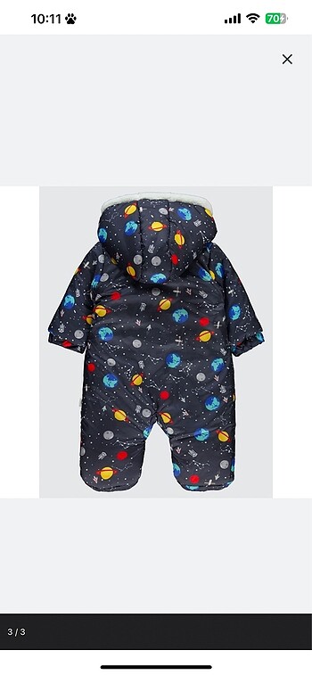 9-12 Ay Beden Astronot tukum bebek mont