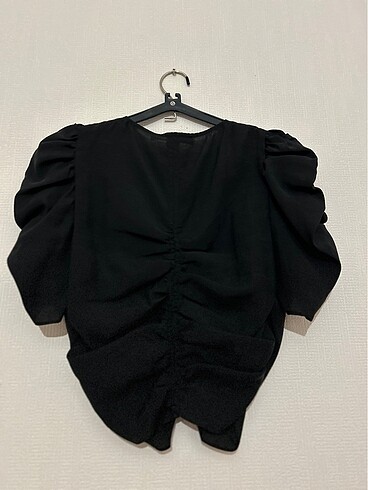 36 Beden siyah Renk Seçil siyah crop gomlek bluz