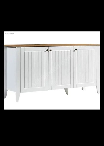 Beyaz ve ahşap konsolu evidea marka (mersin içi) - Görsel 5