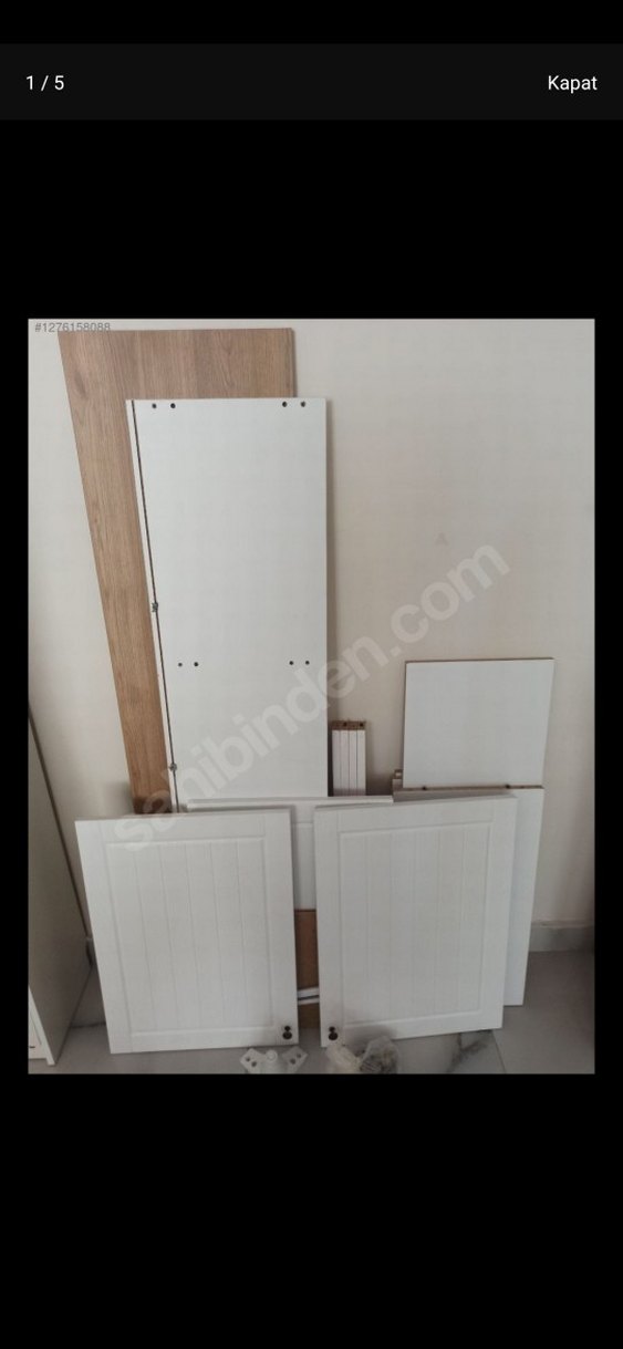 Beyaz ve ahşap konsolu evidea marka (mersin içi) - Görsel 3