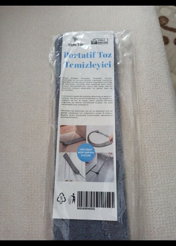 Gri Toz Temizleyici Aparat her ebat mop sapına uygun - Görsel 3