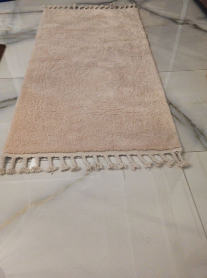madamcoco Bej Bohem Tarzı Püsküllü Halı 80x150 2 tane fiyatı - Görsel 3