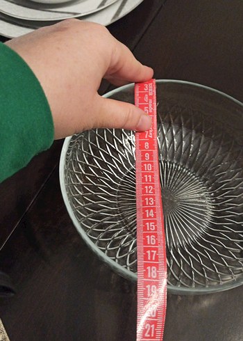 Desenli Kapaklı Cam Kase hiç kullanılmamış temiz defosuz üründür - Görsel 2