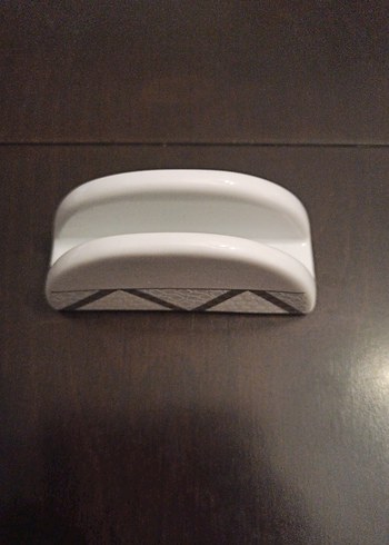 Gri porselen peçetelik hiç kullanılmamıştır temiz defosuz ürün - Görsel 3