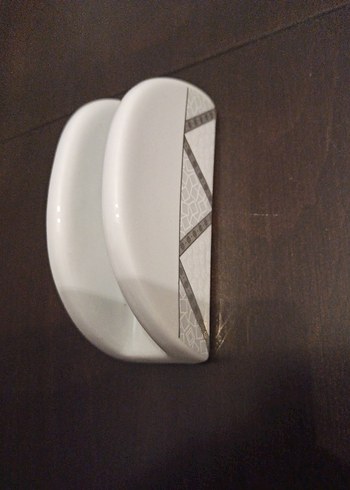 Gri porselen peçetelik hiç kullanılmamıştır temiz defosuz ürün - Görsel 5