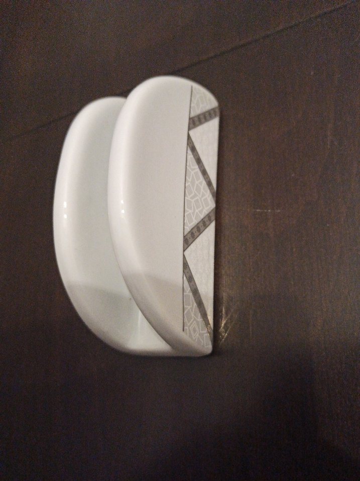 Gri porselen peçetelik hiç kullanılmamıştır temiz defosuz ürün - Görsel 5