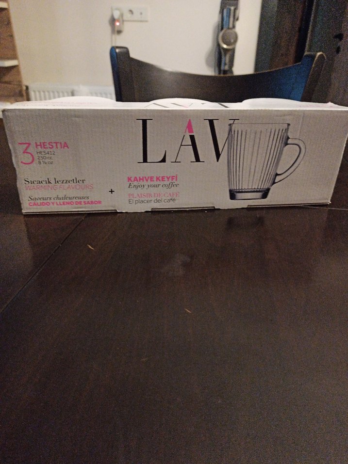 3'lü Pembe Kutuda Cam Bardak Seti 250cc - Görsel 4