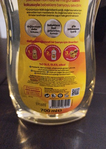 Dalin Bebek Şampuanı 700 ml yeni ürün hiç kullanılmamıştır - Görsel 4