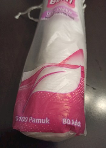 Benri Beyaz Yuvarlak Pamuk Disk 80 tane yeni ürün hiç açılmamış - Görsel 2