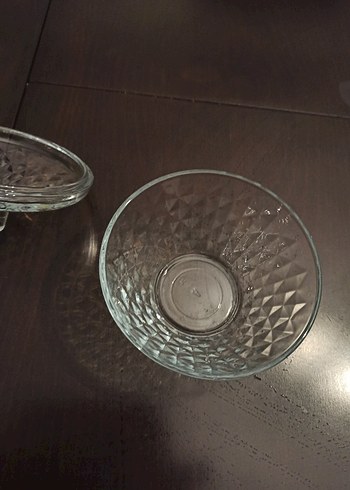 Parlak Kapaklı Cam şekerlik  yeni ürün hiç kullanılmamıştır - Görsel 3