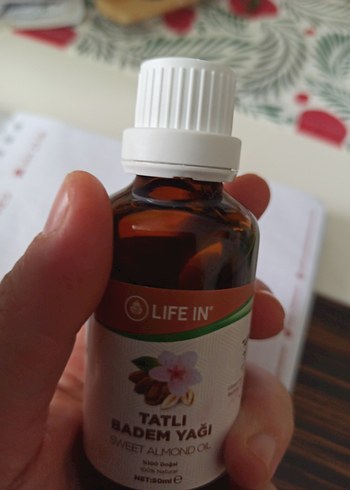 Life In Tatlı Badem Yağı 50 ml yeni ürün hiç açılmamıştır - Görsel 4