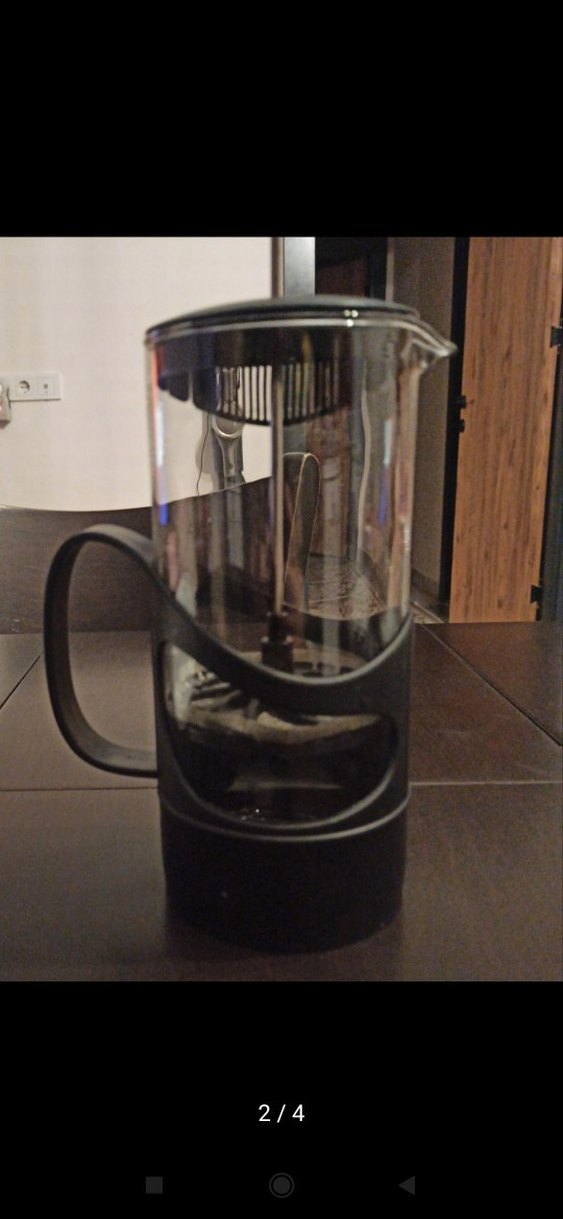 Siyah Cam French Press Çay Demliği - Görsel 2