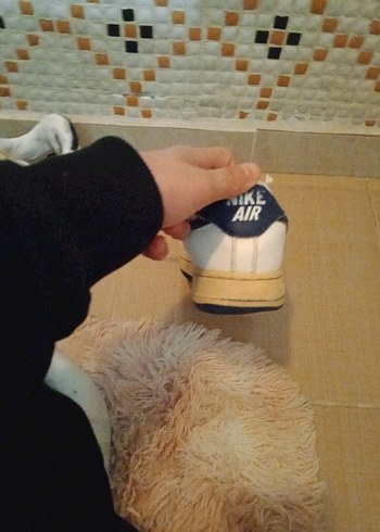 Beyaz Bağcıklı Kadın-erkek Sneaker - Görsel 6