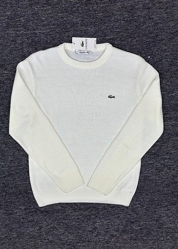 Beyaz Lacoste Erkek Sweatshirt - Görsel 2