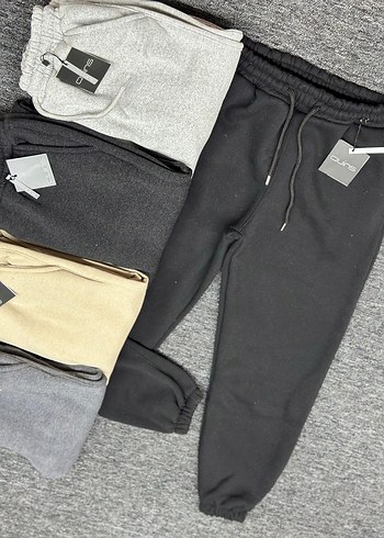 Siyah Kadın erkek Eşofman Altı - Görsel 4