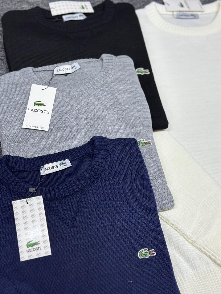 Lacoste Erkek Lacivert Bisiklet Yaka Sweatshirt - Görsel 3