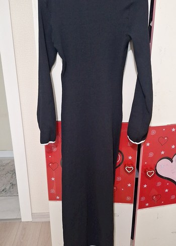 Siyah Uzun Kollu  Elbise - Görsel 3