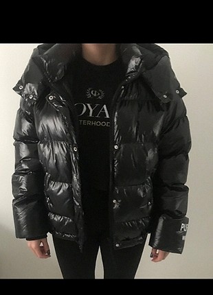 l Beden siyah Renk winter puffer mont