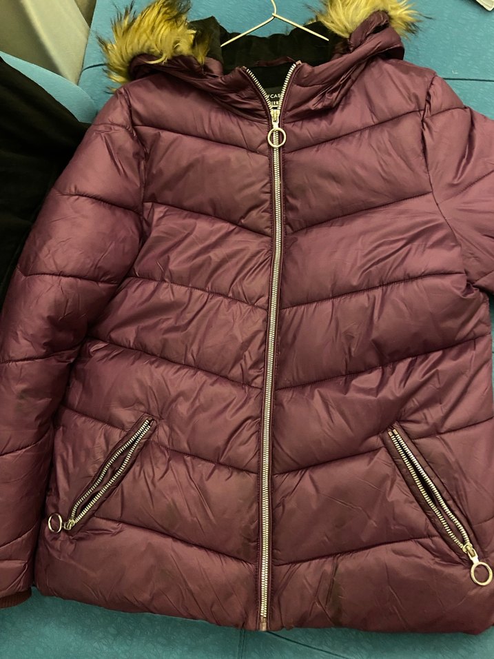 Mor Parlak Midi Kadın Mont - Görsel 2