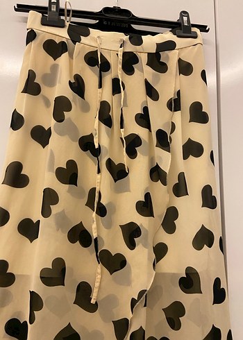 Bej Baskılı Uzun Bohem Etek - Görsel 2