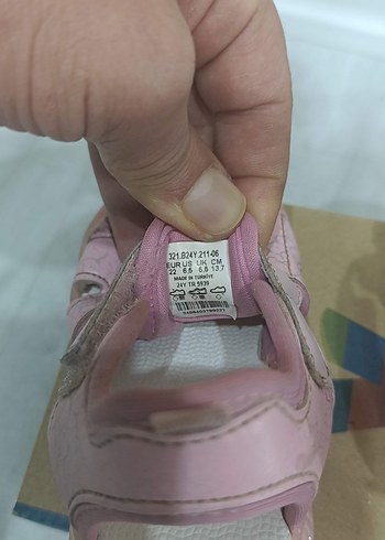 vicco ışıklı sandaletKız Çocuk Pembe Cırtlı Sneakers - Görsel 7