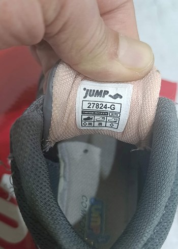 Jump kids Gri Çocuk Spor Ayakkabı Velcro - Görsel 7