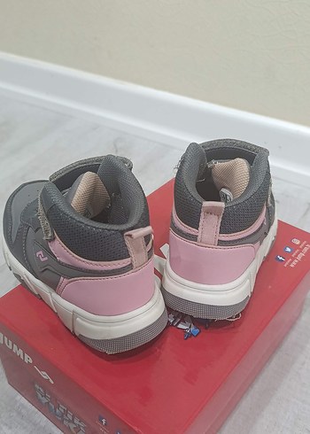 Jump kids Gri Çocuk Spor Ayakkabı Velcro - Görsel 6