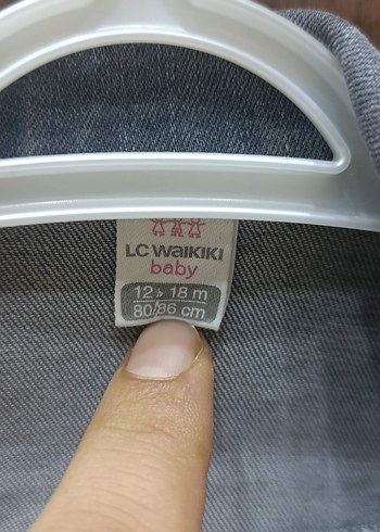 LCW Kız Çocuk Gri Denim Düğmeli kot Ceket - Görsel 3