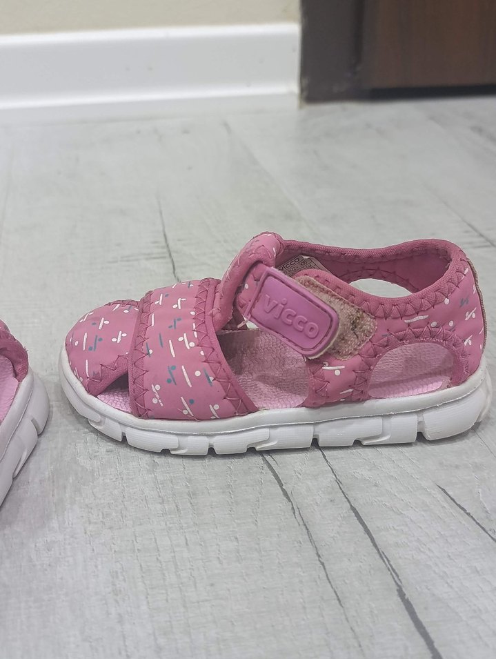 vicco sandalet Kızlar için renkli bağcıksız sandalet - Görsel 5