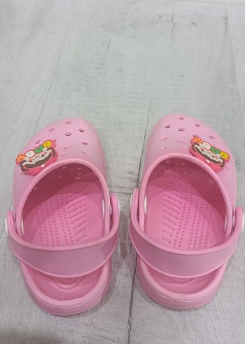 Kız Çocuk Pembe Baskılı Terlik - Görsel 2
