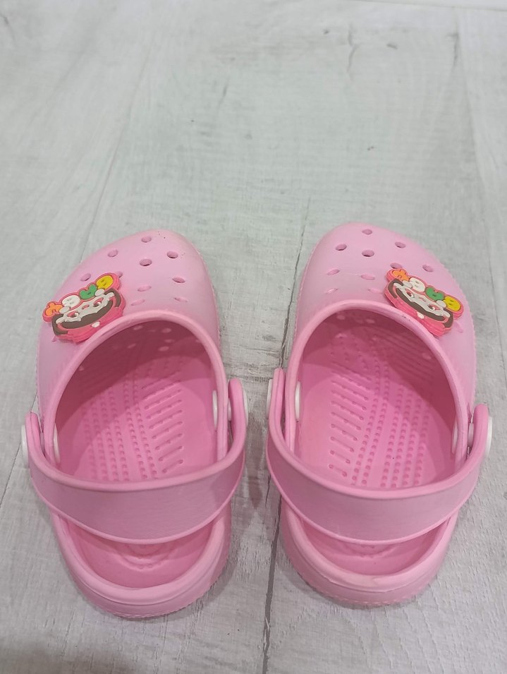 Kız Çocuk Pembe Baskılı Terlik - Görsel 2