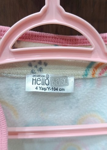 hello baby Kız Çocuk Çok Renkli Desenli Düğmeli Ceket - Görsel 3