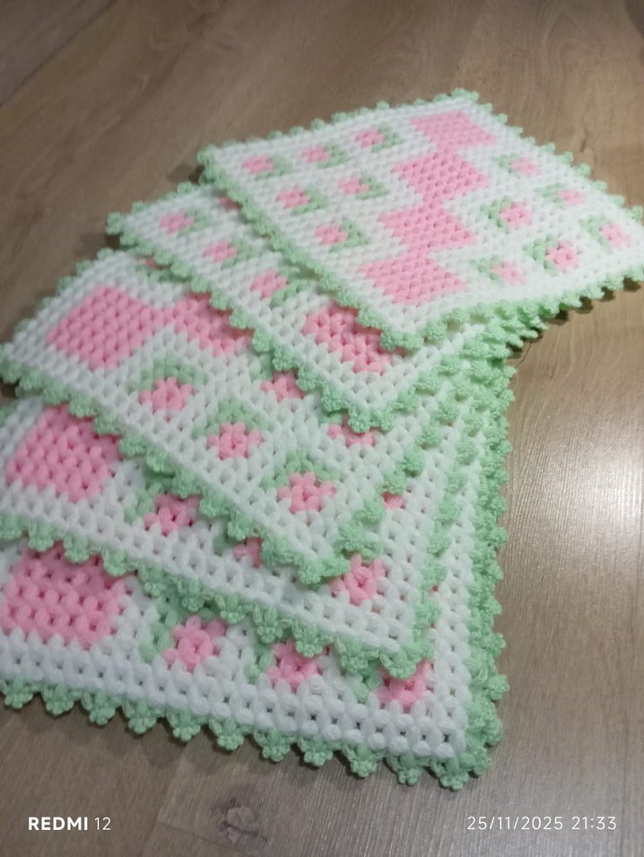 Pastel Renkli Örgü Banyo Süngeri - Görsel 2