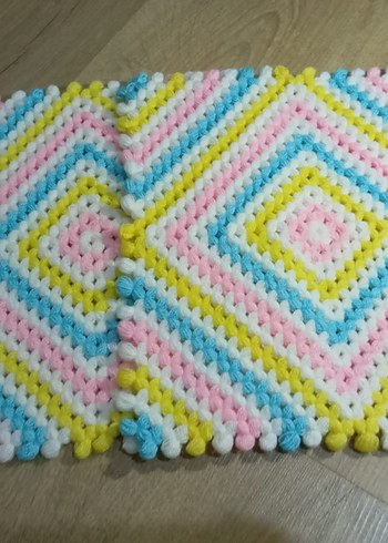 Renkli Örgü Banyo Süngeri - Görsel 2