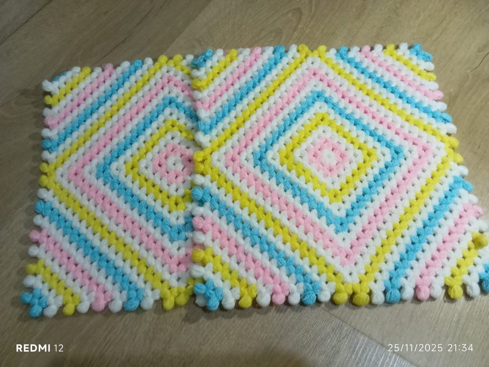 Renkli Örgü Banyo Süngeri - Görsel 2