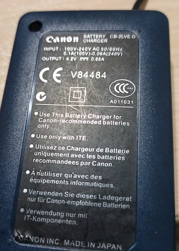 Canon Pil Şarj Cihazı(CB-2LVE G) - Görsel 3