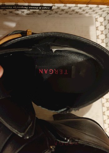 Tokalı Siyah Deri Kadın Bot - Görsel 2