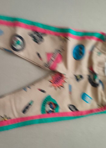 Kız Çocuk Renkli Baskılı Sweatshirt ve tayt takım - Görsel 5