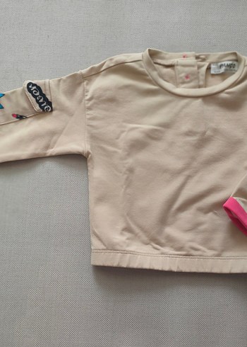 Kız Çocuk Renkli Baskılı Sweatshirt ve tayt takım - Görsel 3