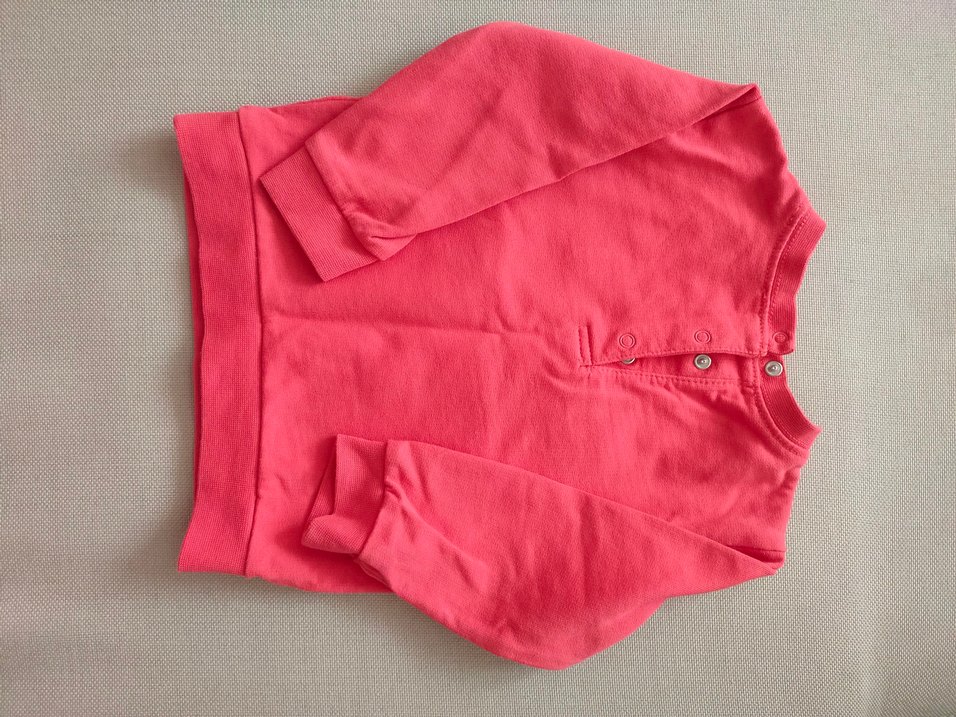 Kız Çocuk kırmızı Uzun Kollu Baskılı Tişört - Görsel 3