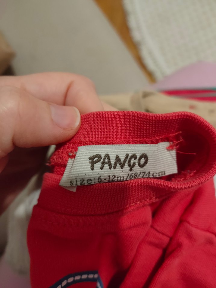 Kız Çocuk kırmızı Uzun Kollu Baskılı Tişört - Görsel 4