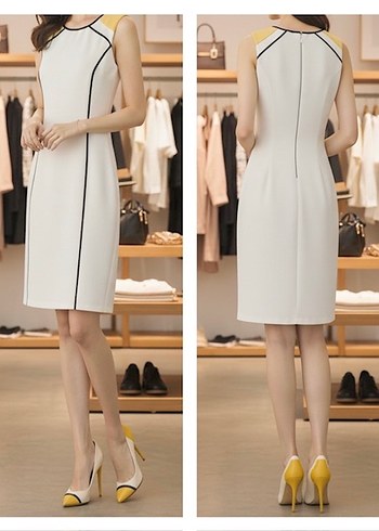 Koton Fütüristik Elbise - Görsel 3