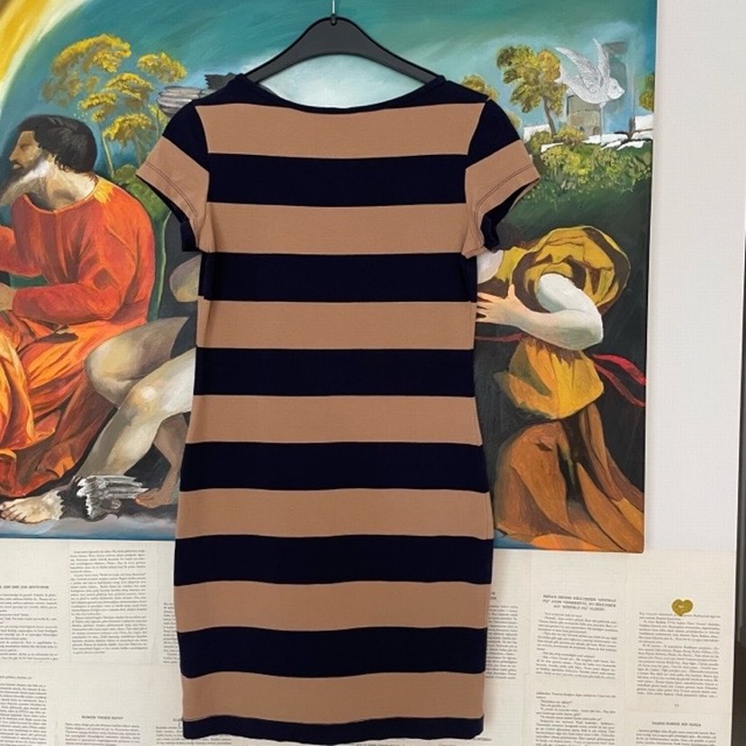 H&M Taba Lacivert Elbise - Görsel 5